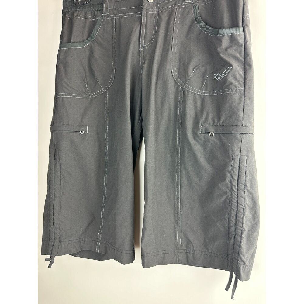 Kuhl Durango Knicker Pants Capri Crop Gray Draw Cord Hiking Bermuda Size 10 - Picture 8 of 8